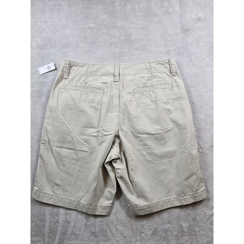 Old Navy Chino Shorts Mens 32 Khaki Beige 100% Cotton Lived-In Straight NEW